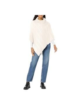 NWT Hadley Wren Women's Knit/Crochet Poncho One Size Ivory